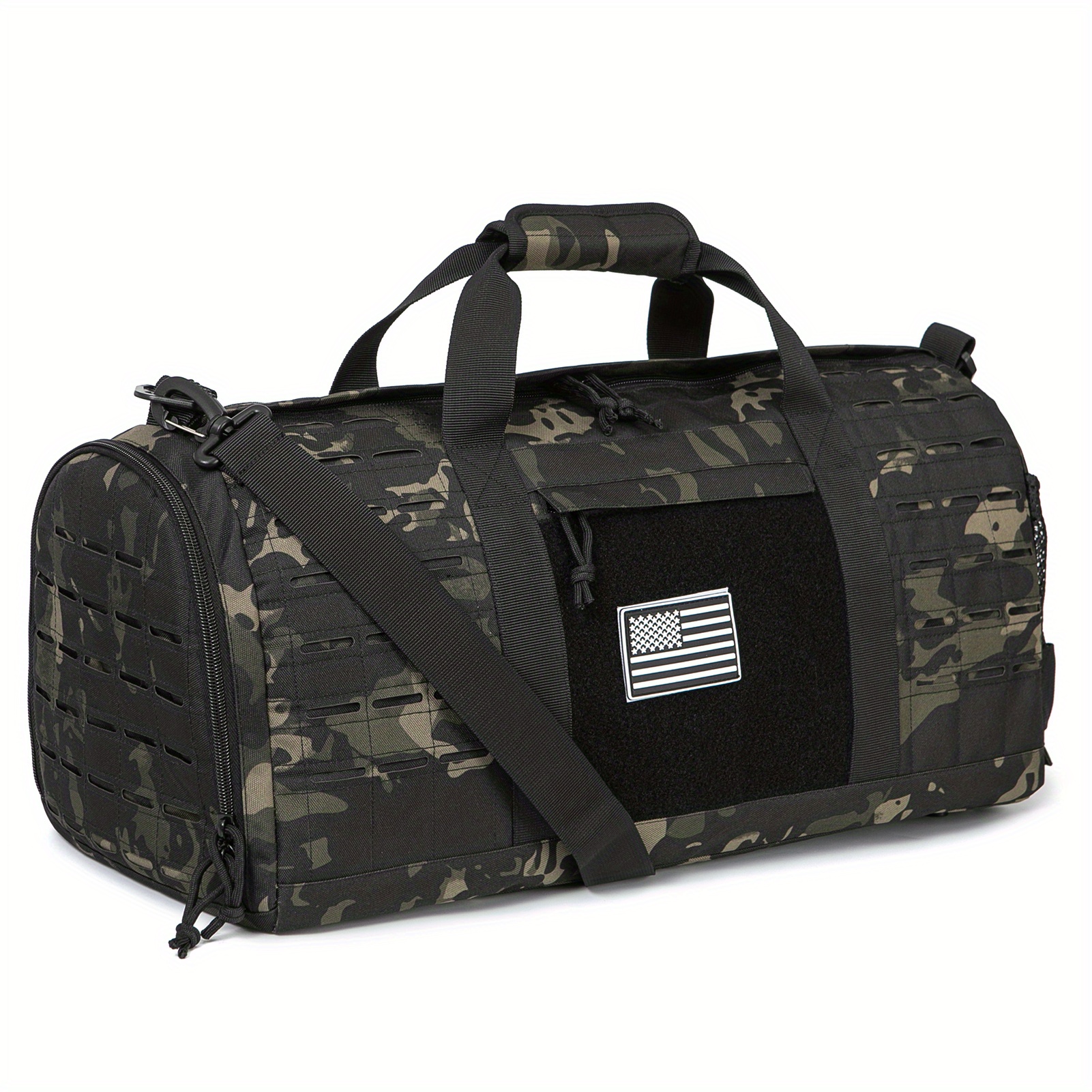 

Duffel Bag, 40l Sports Gym Bag, Weekender Travel Bag With Basketball Storage, Fitness Training Carry-on, Camo Design Luggage Bag