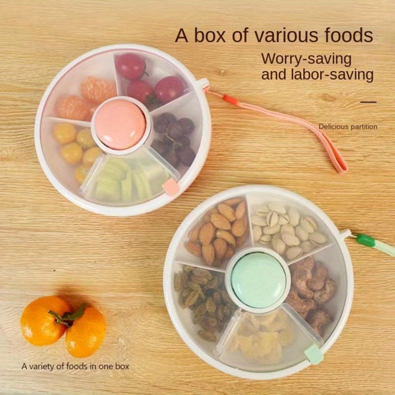 

innovative" Kids' Snack Spinner - Reusable Rotating Storage Container For Candy, Seeds & More - Portable Organizer With Flip-top Lid