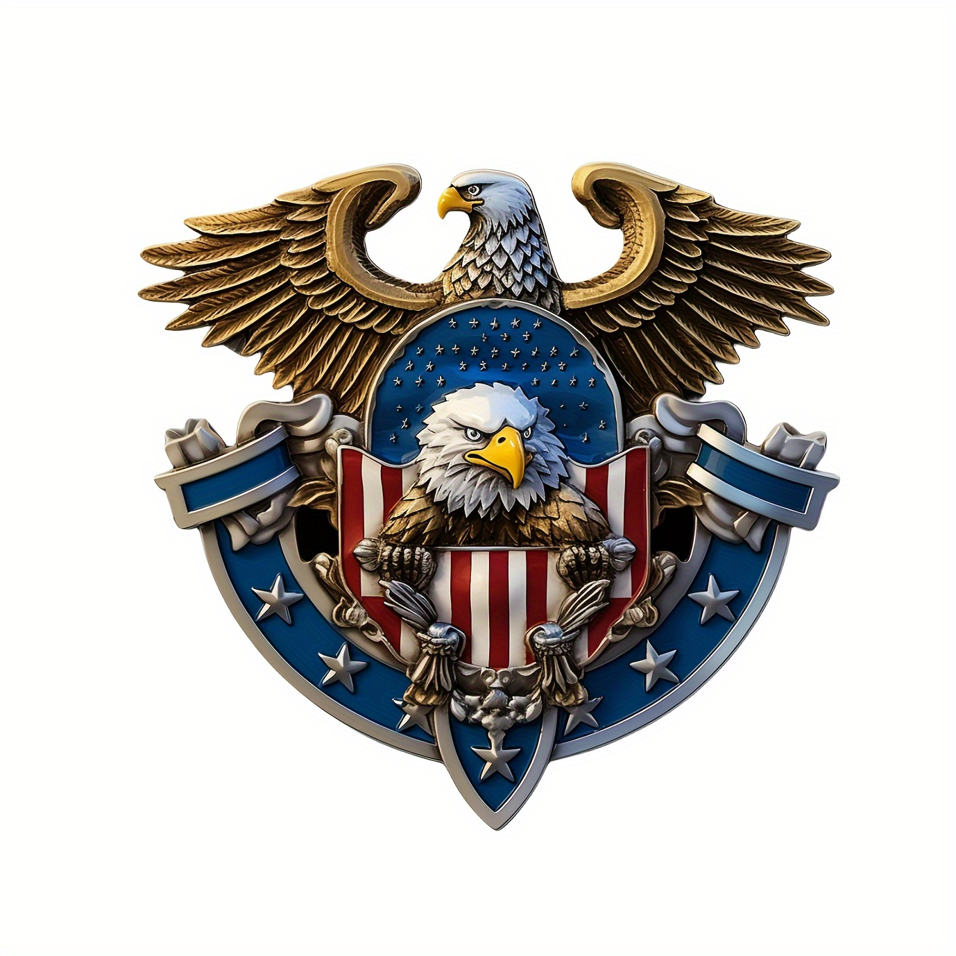 

[ Build] Patriotic Air Force Eagle Decal - Reflective Double , Pe Material For Car, Truck, Window, Laptop, Laptop Stickers | Emblem Design | Sticker