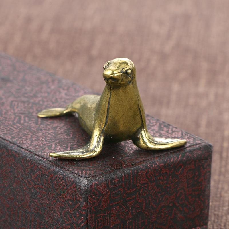

1pc Brass - And Sea Figurine, No Needed, For And , For Decorations