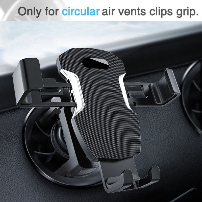 

Universal Car Phone Holder - Abs Material, Round Air Vent Clip Cellphone Stand, Compatible With Circular Air Outlet