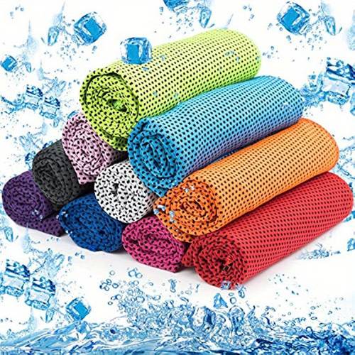 6/10-Pack Quick-Dry Cooling Towels - Soft, Breathable Fabric for Gym, Yoga & Outdoor Activities