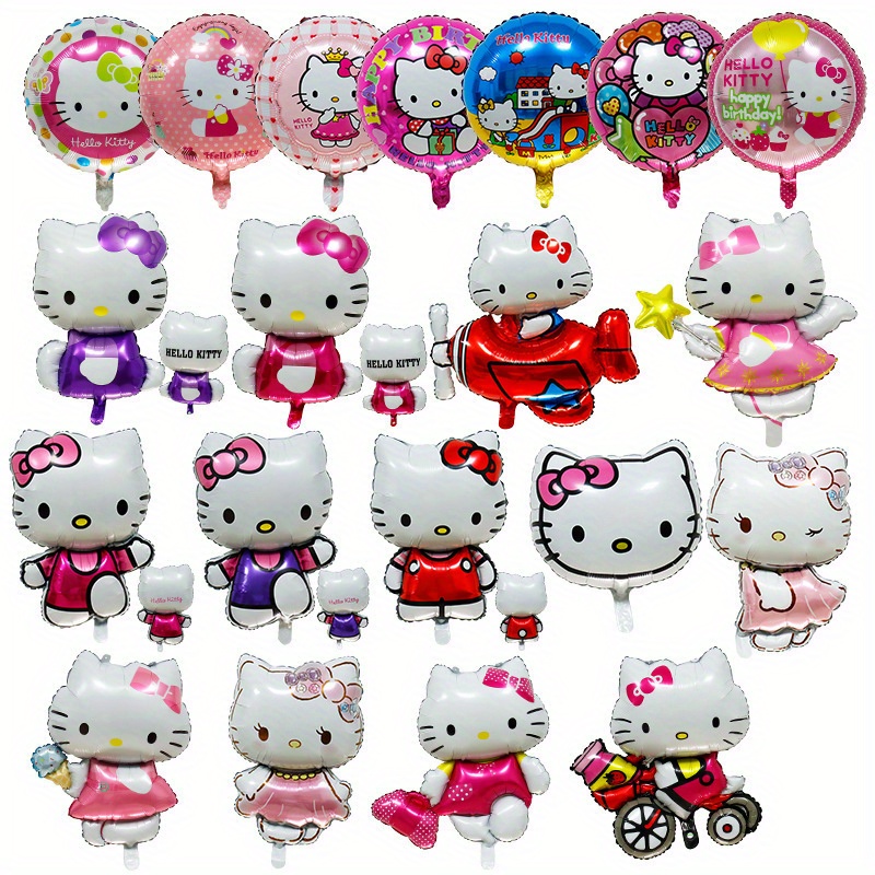 

Hello Kitty Aluminum Film Balloon - Cartoon Animal Shape For Birthday Party Decoration, No Electricity Required, Suitable For Ages 14+, 1 Pc