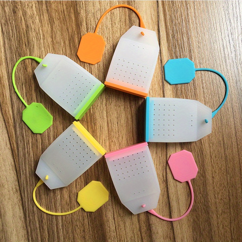 1pc colorful silicone tea infuser effortless herb spice infusion for a   of tea   clean   material assorted colors details 1