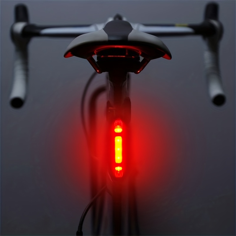 

2pcs Safety Led Tail Light For Bicycles, With Usb Rechargeable Battery, 4 Flashing Modes For Warning And 360-degree Visibility For Outdoor Cycling