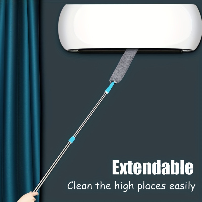 1 set microfiber dusting brush with extendable rod washable versatile crevice cleaner for sofa bed   bottoms ideal for dry wet use no batteries required dust cleaner for home details 5