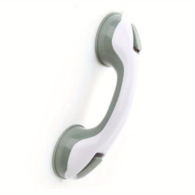 Easy-install Suction Cup Safety Handles For Bathrooms - Ideal For Pregnant Women & Elderly, Contemporary Style In Plastic/brass