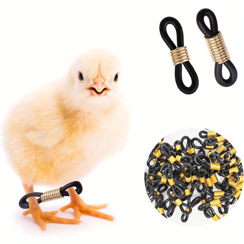 

50 Pcs Adjustable Chicken Leg Bands For Spraddle Leg Repair, Poultry Care Supplies For Chicks, Birds, Quails, Ducks - Non-electric, No Battery Needed Hobble Braces