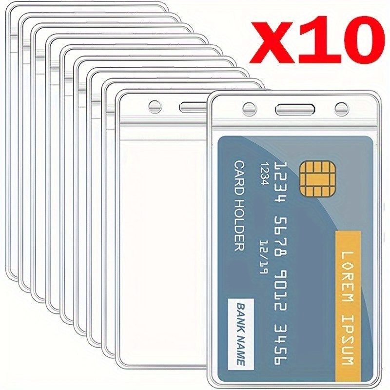 

Waterproof Holder Plastic Protector Case For Bank Credit Card Protector Id Card Badge Holders