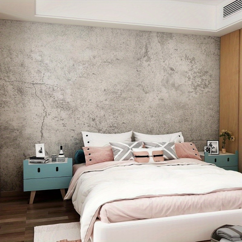 Image of Industrial Wallpaper - Self-adhesive, Removable Pvc For Kitchen, Bathroom, Bedroom, Living Room, Furniture Makeover - Texture