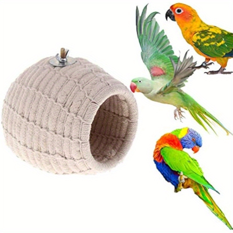 

1pc Nylon Rope Weave Bird Breeding Nest Bed House Toy For Budgie, Parakeet, Cockatiel, Conure, Canary, Finch, , , , Amazon, Small To Medium Parrot Cage Perch Hatching Nesting Box