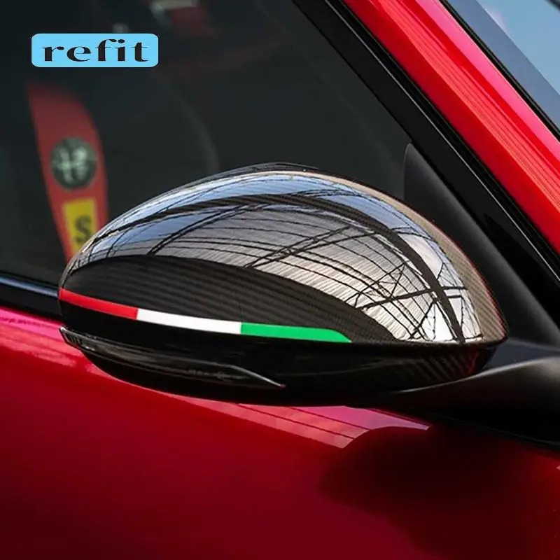 

Stelvio 147 159 Giulietta Rearview Mirror Decals - Plastic Garland Sticker Modification Accessories