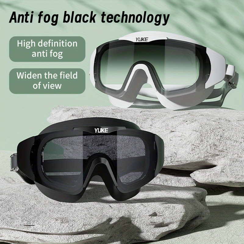 

Hd Waterproof & Anti-fog Swimming Goggles - Electroplated Large Frame, Unisex Design For Professionals And Casual Swimmers