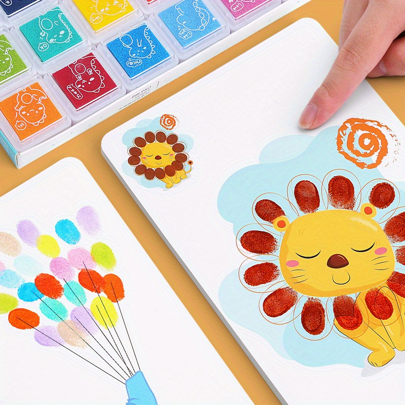 16 32pcs diy finger painting drawing for   graffiti doodle educational gift Product details 0