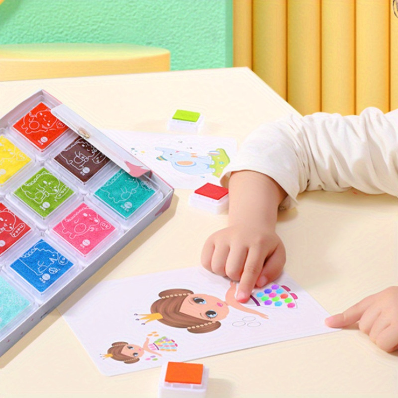 16 32pcs diy finger painting drawing for   graffiti doodle educational gift Product details 3