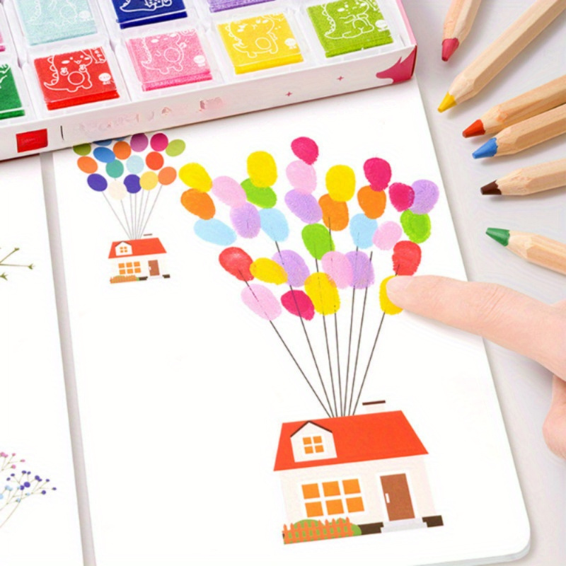 16 32pcs diy finger painting drawing for   graffiti doodle educational gift Product details 6