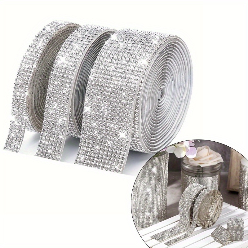 

: 9- Silvery - Rhinestone For Diy , Car & Phone Decor