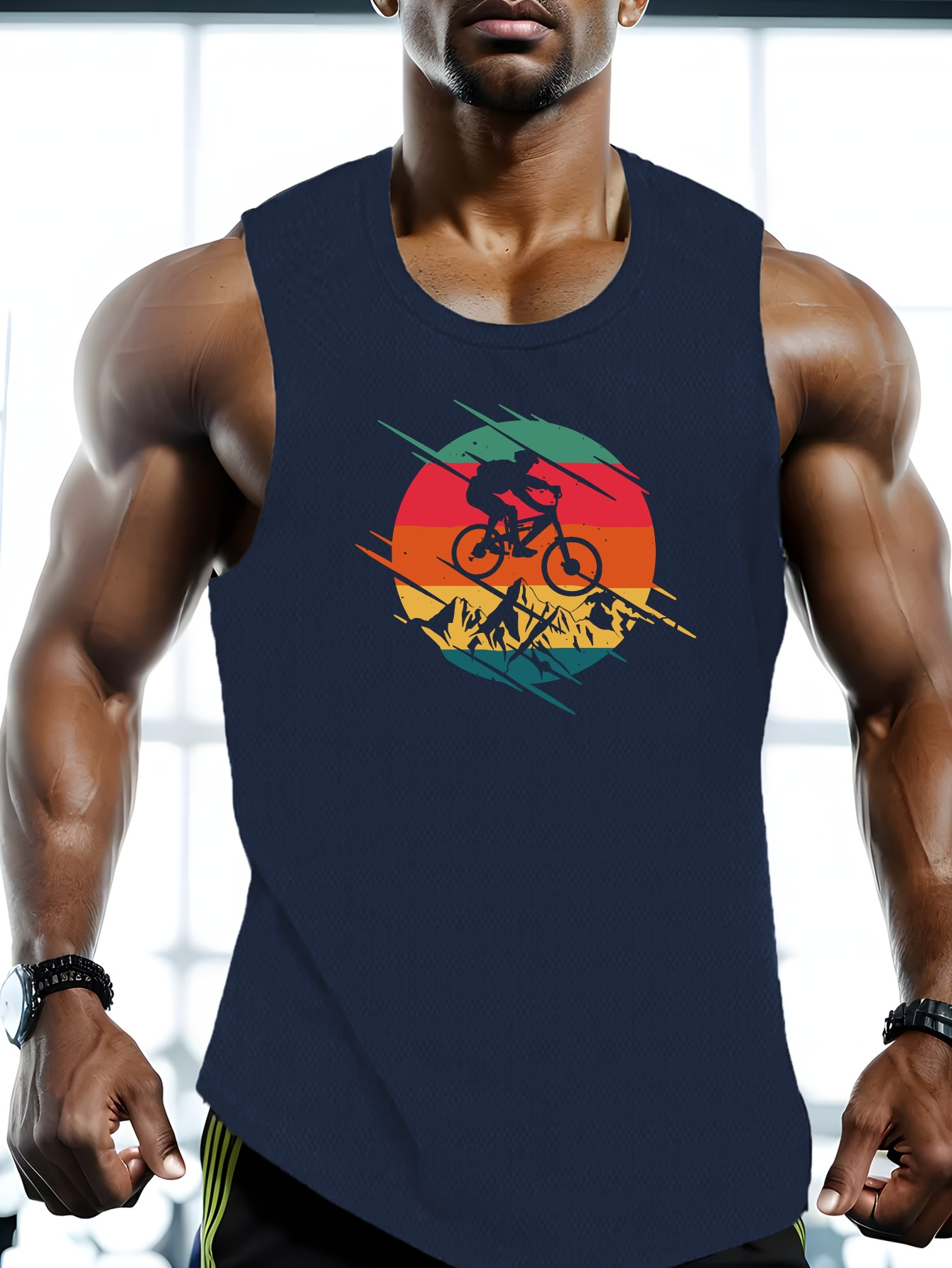 camiseta sin ciclismo hombres talla poliéster Temu Colombia