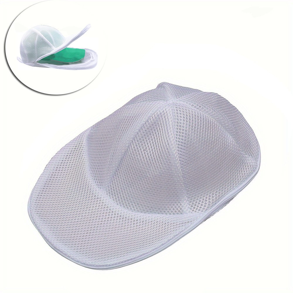 

1pc Portable Hat Washing Bag/ Hatstand, Machine Wash Mesh Hat Washing Bag, Baseball Cap Washing Artifact, Simple Hat Laundry Bag, Anti-deformation Hat Wash Guard Bag For Home(without Hat Stand)