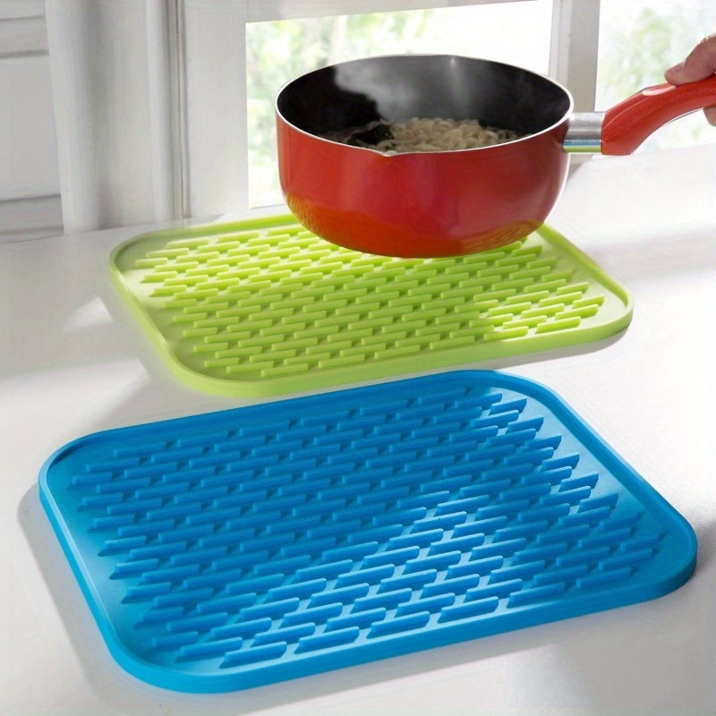 Multifunctional Diamond Heat-resistant Silicone Mat Coaster Non-slip Pot Mat Table Mat Kitchen Accessory Tool