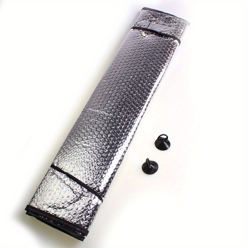 TEMU Automobile Double-sided Bubble Aluminum Foil For Heat Insulation And, Front Car Sunshade, Blackout Drapery