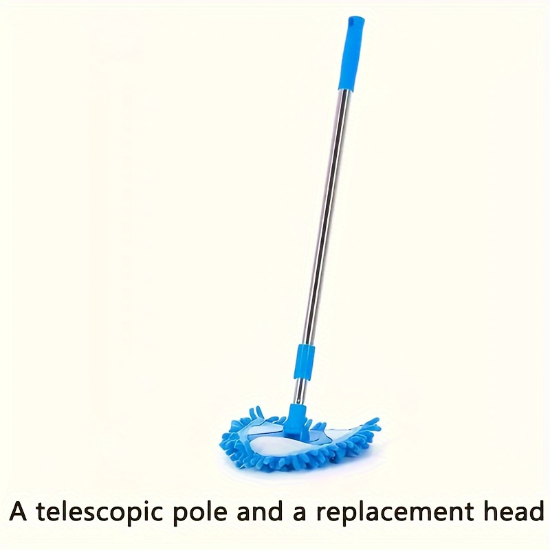 1pc telescopic triangle cleaning mop 360 rotating cleaning mop ceiling wall cleaning mop long handle dust removal mop floor wall tile car wiping mop no dead corner cleaning supplies cleaning tool details 3