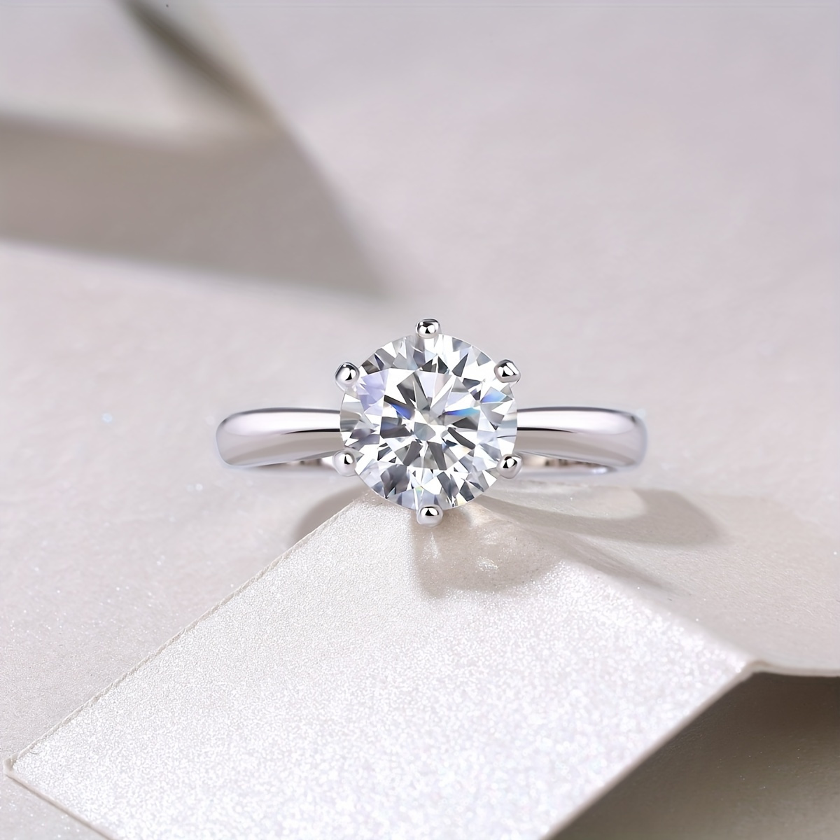 Custom Name Wedding Ring 925 Sterling Silvery with 0.5-10ct Moissanite