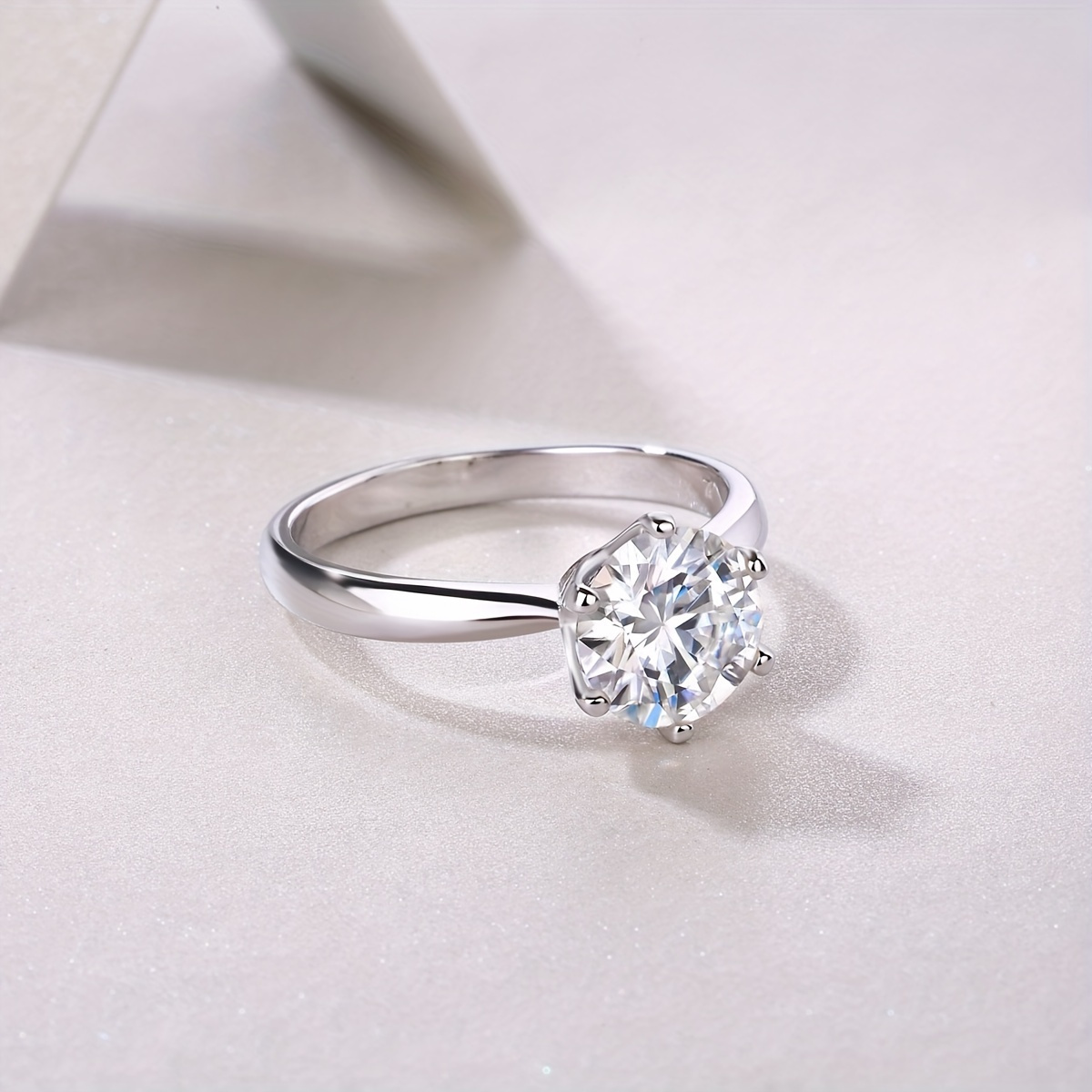 Custom Name Wedding Ring 925 Sterling Silvery with 0.5-10ct Moissanite