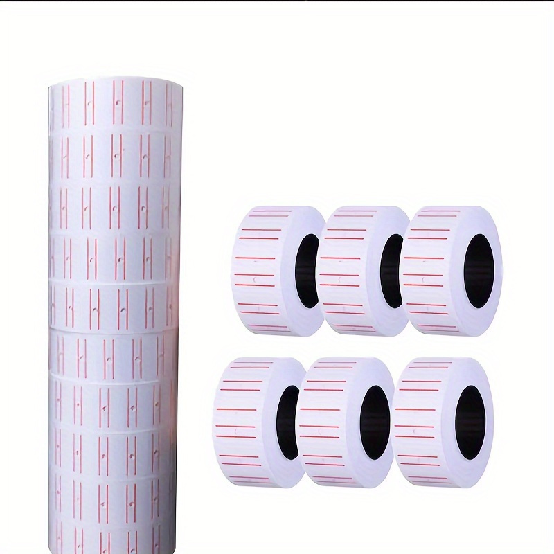 

4000-count Self-adhesive Price Label Stickers - 10 Rolls, Single Line Encoding For Supermarket Products