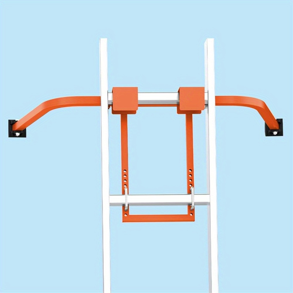 

Heavy Duty Steel Ladder With Adjustable And , Ladder Ladder Extension Accessory Ideal For Painting, Gutter Cleaning, And Roof Climbing (orange)