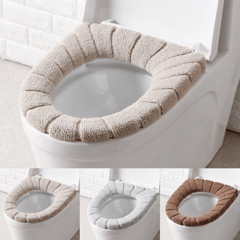 

Insulated Washable Toilet Seat Cover Cushion For Bathroom Safety - 1pc