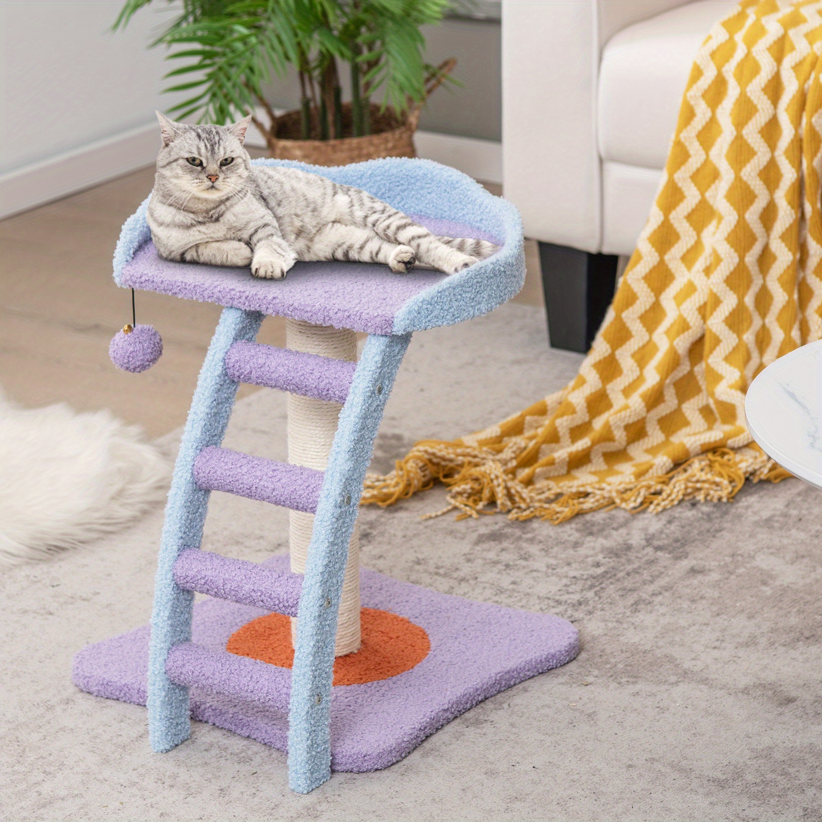 TEMU Costway 2-tier Modern Cat Tree Tower, Kitten Activity Center With Sisal Scratching Post