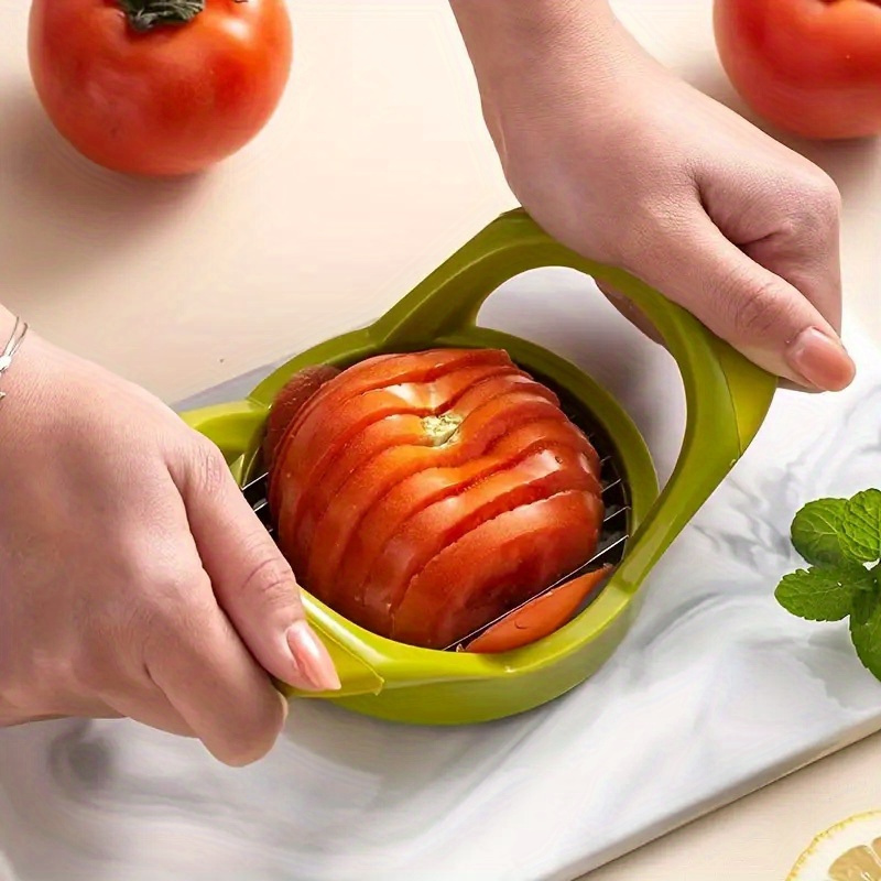 

1pc Potato Food Tomato Onion Lemon Vegetable Fruit Slicer Egg Peel Cutter Holder