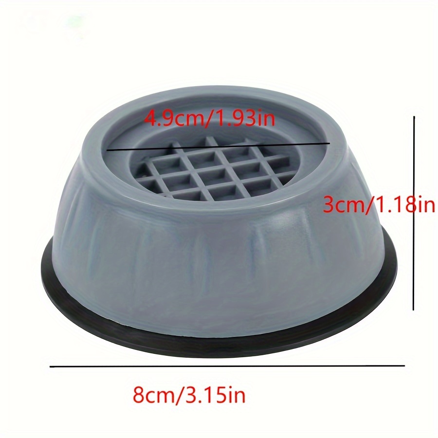 4pcs   pads for washing machine non electric plastic noise dampening laundry accessories washer dryer floor protection pedestals halloween christmas decorations details 2