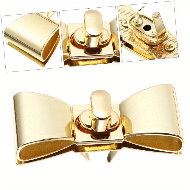 

1pc/3pcs Golden Zipper Lock, Zipper Pull, Bag Closure, Metal Clasp, And D-ring For Handbags And Backpacks