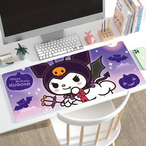 1pc Sanrio Cute Kurumi Anime Oversized Mouse Pad Learning Office Dormitory Home Cartoon Table Mat Keyboard Mat Mouse Pads For Desk Large Mouse Pad
