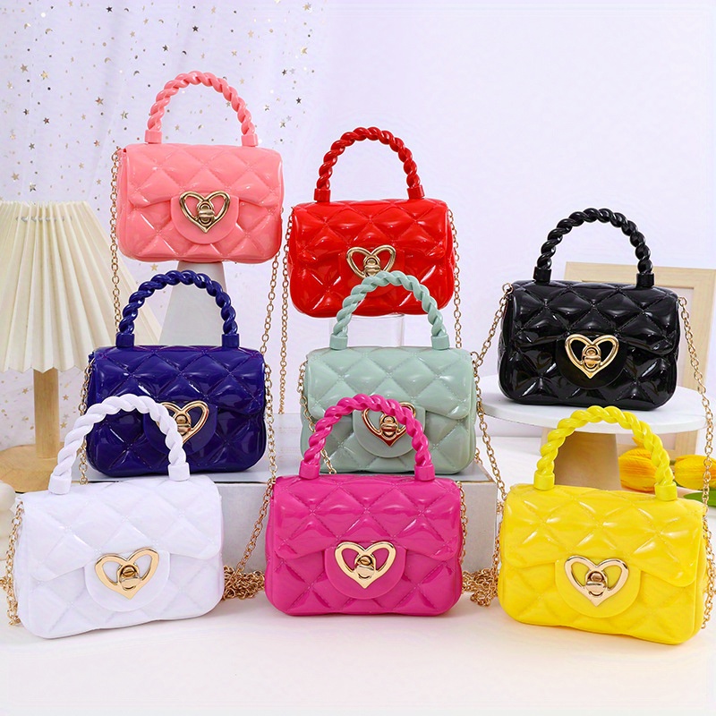 

Colorful Mini Handbags, Trendy Heart-shaped Fashionable Crossbody Bag With Chain Strap