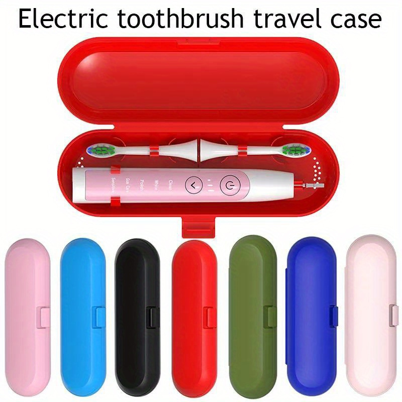 

Portable Electric Toothbrush Travel Case - Protective Storage Box Organizer For Outdoor And Travel Use, Unscented, Fits Most Electric Toothbrush Models - Durable And Universal (1pc)