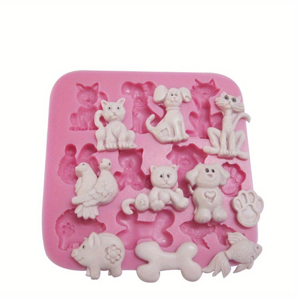 Image of 1pc Cartoon Bone Silicone Mold For Candles,, Clay, And Resin Crafts