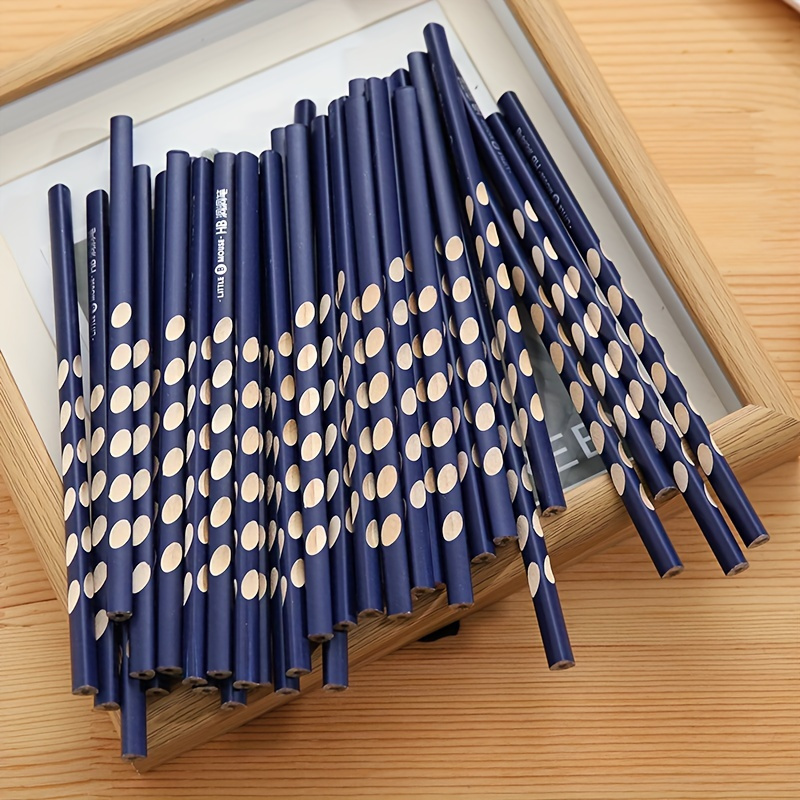 

10pcs Hb Wooden Pencils - Triangular Grip, Non-slip, Smooth Writing & Sketching For School & Office