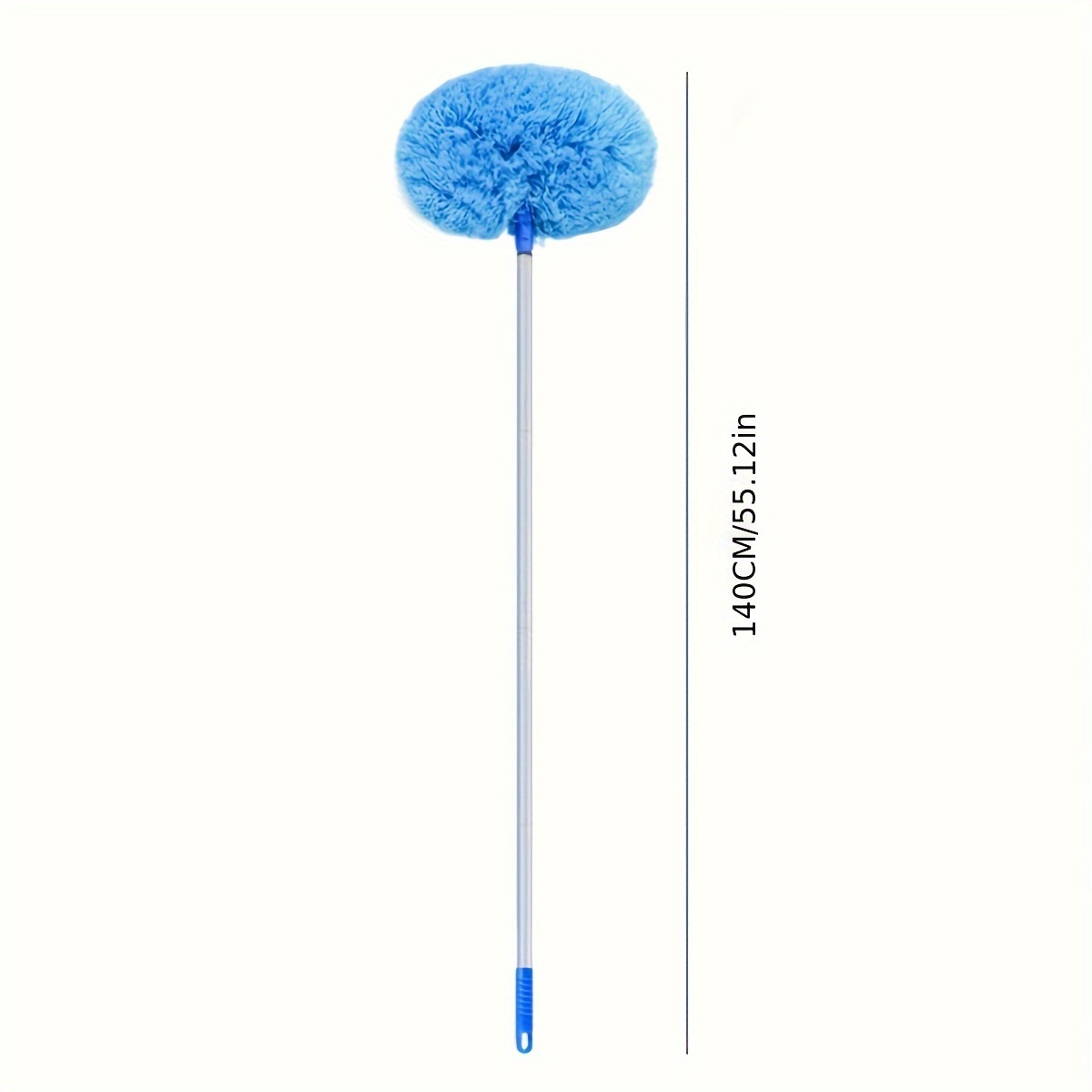 1pc extendable duster with multiple components plastic broom handles for ceiling fan high ceilings furniture and car cleaning washable reusable microfiber dust removal brush