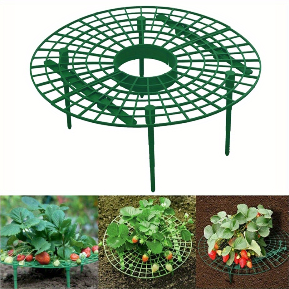 

20-piece Strawberry Growing Racks - Durable Plastic, Handheld Design For Home & Balcony Gardens - Perfect For Outdoor Vegetable Cultivation