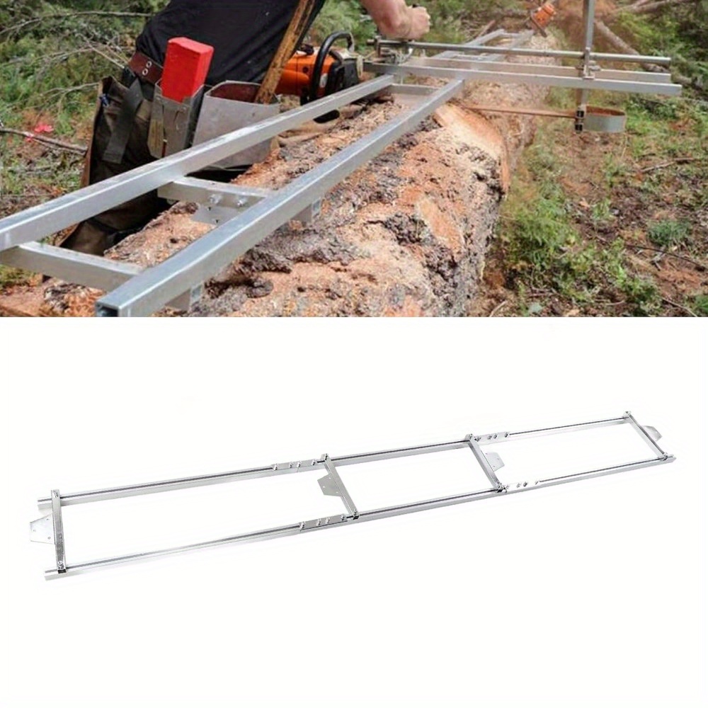 

Chainsaw Mill Guide Rail, 2.7m Aluminum Rail Mill Guide System Chainsa Rail Mill Guide Crossbar Kit, For Grind Your Own Wood At Home Or In The Woods