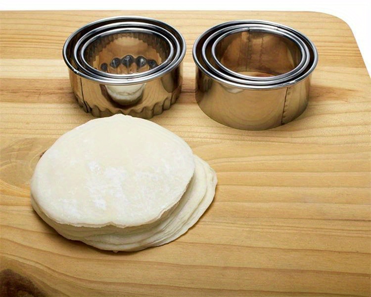 3pcs stainless steel dumpling maker set   dishwasher safe cutter wrapper for perfect dumplings ravioli fruit pies details 6