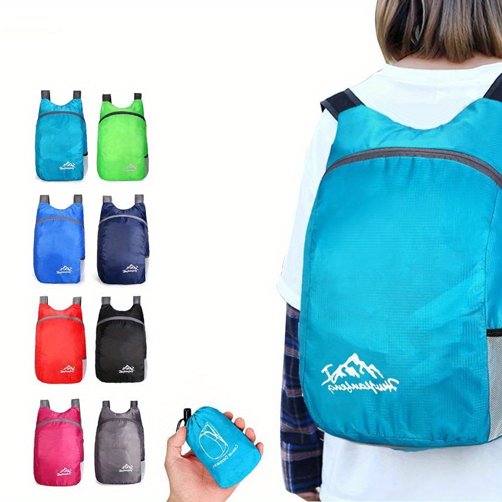 

1pc Lightweight Foldable Backpack, Climbing Bag, Multi-functional Travel Knapsack For Outdoor Hiking & Camping, 20l