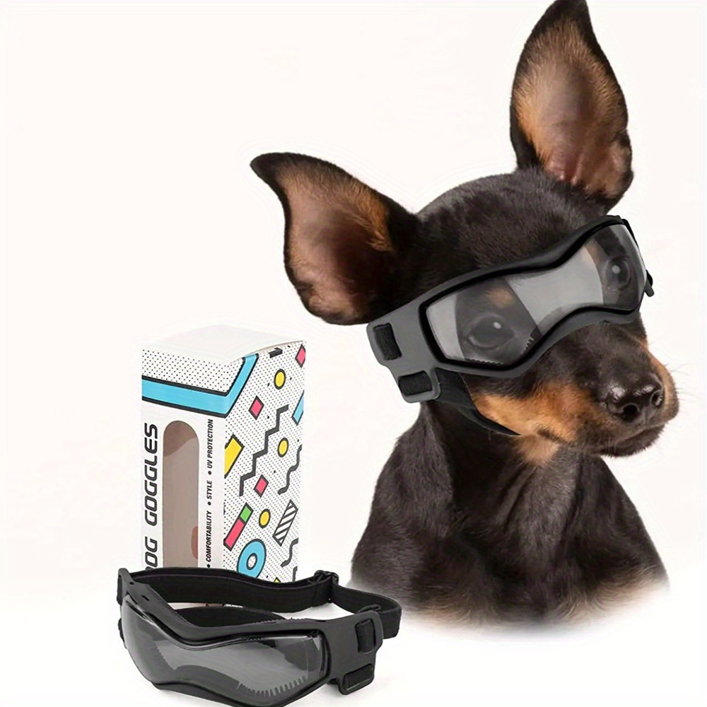 

Adjustable Dog Fashion Glasses For Small To Medium Breeds - Uv Protection, Windproof With Soft Frame & Comfort Straps