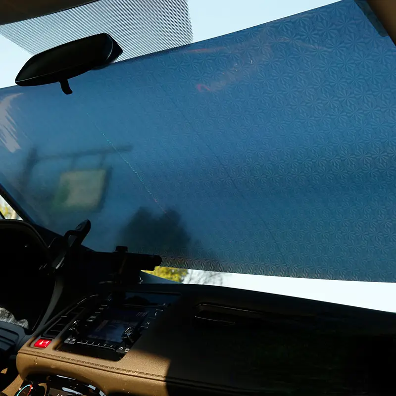 Retractable PVC Car Windshield Sun Visor Protector UV Protective Sunshade At ₹ 250/piece In Thane - Foto 12