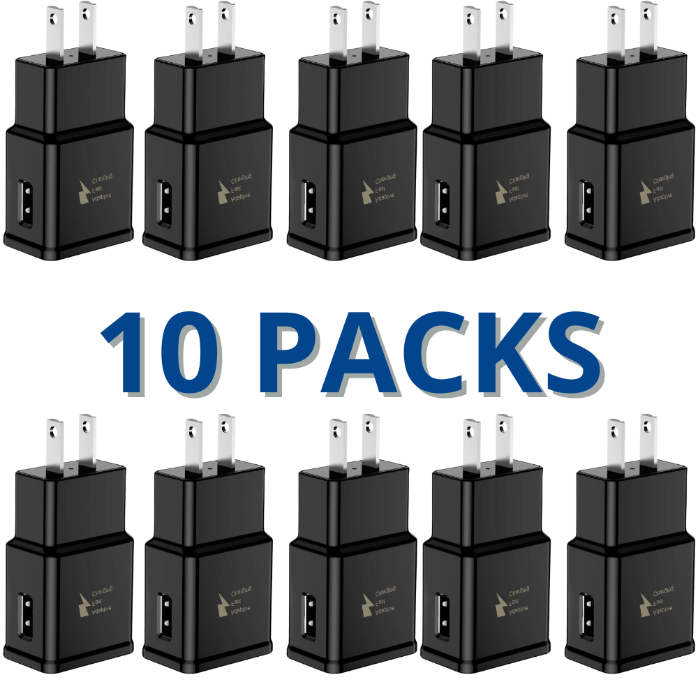 TEMU 10pcs Adaptive Usb Fast Charger Power Adapter Block For, Google, Htc, - 10-20w Output, Universal Plug, Fast Charging, No Battery Needed