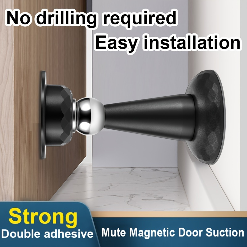 

1pc Heavy-duty Magnetic With Double-sided Adhesive - Metal Construction