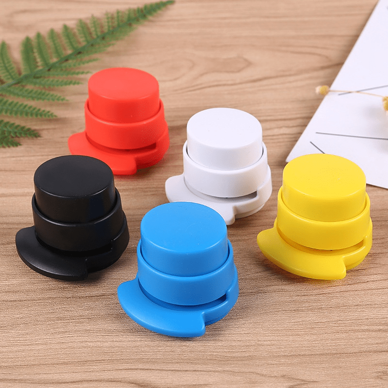E-shop 1 Stück Zufällige Farbe Klammerloser Hefter: Eine revolutionäre zum Binden von Papieren für Schüler & Büroangestellte!